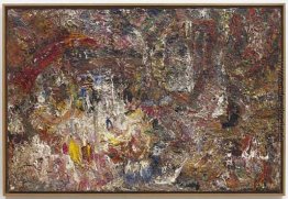 Nu couché blanc au grand visage Nu couché blanc au grand visage