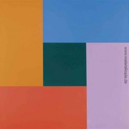 Bewegung von dunkelgelb Über rot, violett, blau zu grünem Zentru Bewegung von dunkelgelb Über rot, violett, blau zu grünem Zentru