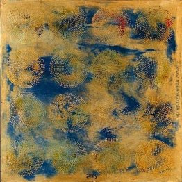 Yellow & Blue 16 Multi-Dot Circles Yellow & Blue 16 Multi-Dot Circles