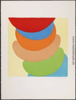 Rot, Blau, Orange auf Gelb Rot, Blau, Orange auf Gelb