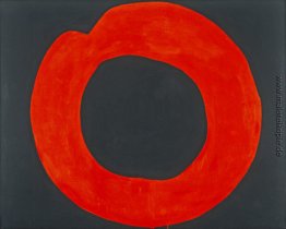 Red Circle on Black Red Circle on Black