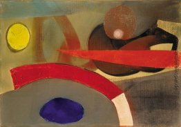 Komposition mit rotem Bogen Komposition mit rotem Bogen