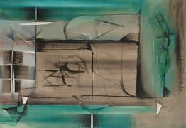 Abstraktion in grün und schwarz Abstraktion in grün und schwarz