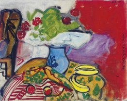 Stillleben mit Früchten und Blumen auf einem Tisch Stillleben mit Früchten und Blumen auf einem Tisch