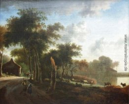 Landschaft mit Hirten Landschaft mit Hirten
