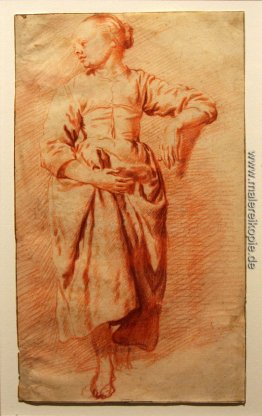Studie einer Frau in Tracht Studie einer Frau in Tracht