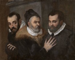 Porträt von Annibale, Ludovico und Agostino Carracci Porträt von Annibale, Ludovico und Agostino Carracci