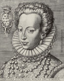 Porträt von Christine von Lothringen, Großherzogin von Toskana Porträt von Christine von Lothringen, Großherzogin von Toskana