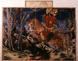 Bahram Gur tötet den Wolf Bahram Gur tötet den Wolf