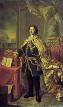 Porträt von Zar Peter I. Porträt von Zar Peter I.