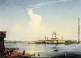 Smolny ab Bolshaya Okhta gesehen Smolny ab Bolshaya Okhta gesehen