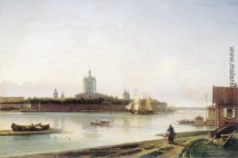 Smolny ab Bolshaya Okhta gesehen Smolny ab Bolshaya Okhta gesehen