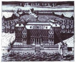 Ansicht von A. Menschikow-Palast auf Wassili-Insel Ansicht von A. Menschikow-Palast auf Wassili-Insel
