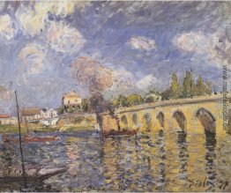 Flussdampfer und Brücke Flussdampfer und Brücke