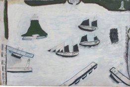 Mounts Bay mit vier Leuchttürme Mounts Bay mit vier Leuchttürme