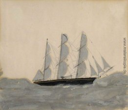 Drei-Meister gegen einen weißen Himmel Drei-Meister gegen einen weißen Himmel