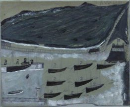 Boote im Ruhezustand in Mounts Bay Boote im Ruhezustand in Mounts Bay