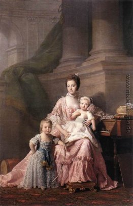 Queen Charlotte mit ihren zwei Kindern Queen Charlotte mit ihren zwei Kindern