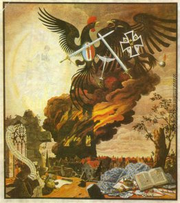 Allegorie der Zerstörung der Kathedrale in Reims Allegorie der Zerstörung der Kathedrale in Reims