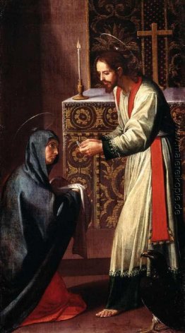 St. Johannes der Evangelist geben Kommunion an die Jungfrau Mari St. Johannes der Evangelist geben Kommunion an die Jungfrau Mari