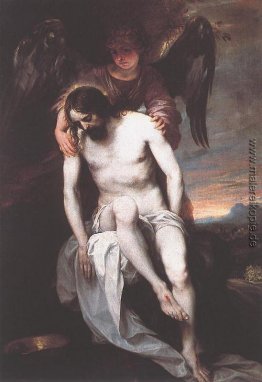 Der tote Christus von einem Engel Unterstützte Der tote Christus von einem Engel Unterstützte