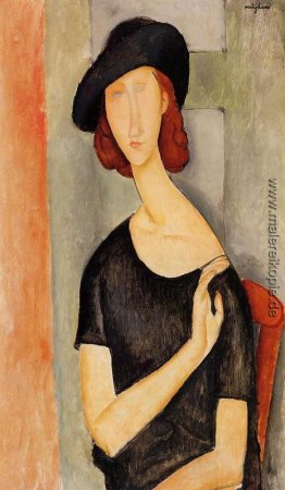 Jeanne Hébuterne in einem Hut Jeanne Hébuterne in einem Hut