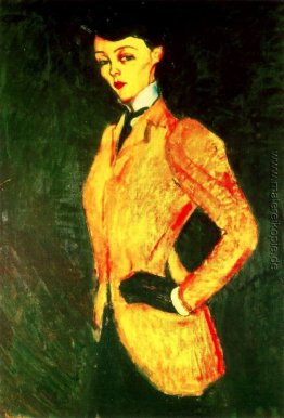 Frau in der gelben Jacke (Amazon) Frau in der gelben Jacke (Amazon)