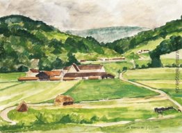 Vallée du Morin en juin- Ferme de Tigeaux Vallée du Morin en juin- Ferme de Tigeaux