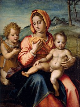 Madonna mit Kind und dem Johannesknaben in einer Landschaft Madonna mit Kind und dem Johannesknaben in einer Landschaft