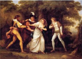 Valentine Rescues Silvia in 'Zwei Herren aus Verona " Valentine Rescues Silvia in 'Zwei Herren aus Verona "