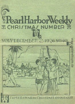 Manookian-Cover für 'Pearl Harbor Weekly ", Dezember 1926 Manookian-Cover für 'Pearl Harbor Weekly ", Dezember 1926