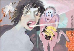Vogel, Affe und Frau Vogel, Affe und Frau