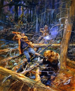 Ein verwundeter Grizzly Ein verwundeter Grizzly