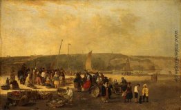 Der Fischmarkt, Boulogne, Frankreich Der Fischmarkt, Boulogne, Frankreich
