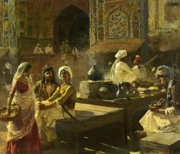 Ein Open-Air-Küche, Lahore, Indien Ein Open-Air-Küche, Lahore, Indien