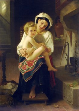 Junge Mutter sah sie Child Junge Mutter sah sie Child