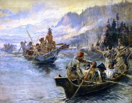 Lewis und Clark auf der Lower Columbia Lewis und Clark auf der Lower Columbia