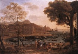 Hafen-Szene mit trauernden Heliades Hafen-Szene mit trauernden Heliades