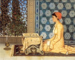 Mädchen Reciting Qu'ran Mädchen Reciting Qu'ran