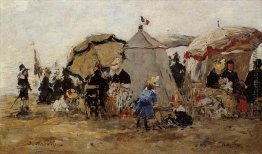 Frauen, die Garnelen in Kerhor Frauen, die Garnelen in Kerhor