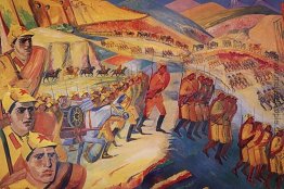 Bergigen Marsch der armenischen Einheiten Bergigen Marsch der armenischen Einheiten
