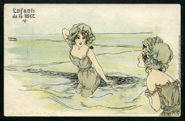 Jungen und Mädchen auf dem Meer Jungen und Mädchen auf dem Meer