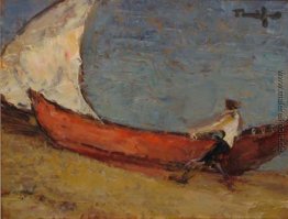 Fischerboot auf dem Meer Fischerboot auf dem Meer