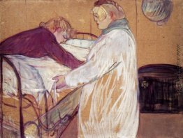 Zwei Frauen, die das Bett Zwei Frauen, die das Bett