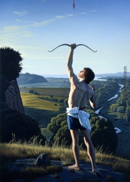 Landschaft mit einem Bogenschützen Landschaft mit einem Bogenschützen