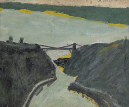 Schlucht mit Estuary (Bristol Channel und Hängebrücke) Schlucht mit Estuary (Bristol Channel und Hängebrücke)