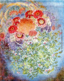 Weizen, Blumen, Trauben Weizen, Blumen, Trauben