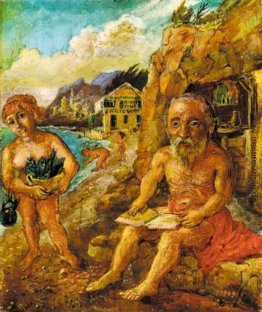 Der Heilige Antonius in der Nähe der Höhle Der Heilige Antonius in der Nähe der Höhle