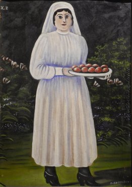 Frau mit Ostereiern Frau mit Ostereiern