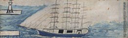 Viermastsegelschiff und Leuchtturm Viermastsegelschiff und Leuchtturm